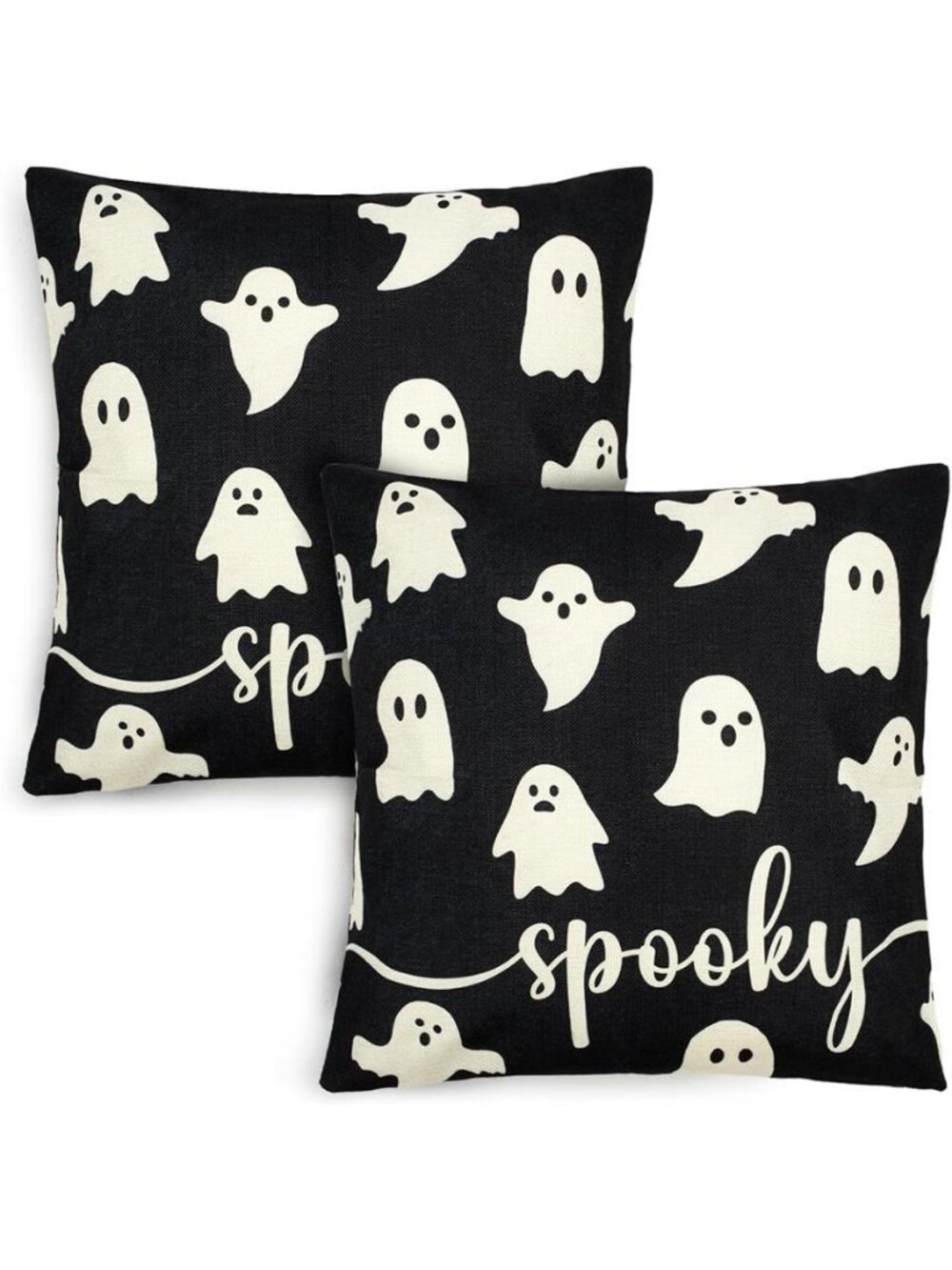 Halloween Decor Throw Pillow Covers 18x18 Set of 2 for Halloween
